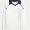 Easy Long-Sleeve Sweater Polo
