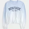Easy Montauk New York Graphic Crew Sweatshirt