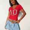 Easy Notch-Neck USA Graphic Baby Tee