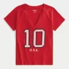 Easy Notch-Neck USA Graphic Baby Tee