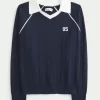 Easy Number Graphic Sweater Polo