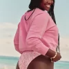 Easy Off-the-Shoulder California Graphic Crew Sweatshirt