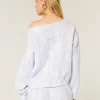 Easy Off-the-Shoulder Camo Sweatshirt