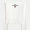 Easy Off-the-Shoulder London Graphic Tee
