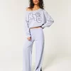 Easy Off-the-Shoulder NYC Graphic Sweatshirt