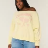 Easy Off-the-Shoulder Southampton Graphic Sweatshirt