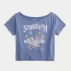 Easy Off-the-Shoulder Summer Graphic Tee