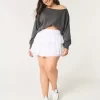 Easy Off-the-Shoulder Terry Sweatshirt