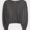 Easy Off-the-Shoulder Terry Sweatshirt