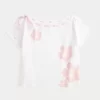 Easy Off-the-Shoulder Tie T-Shirt