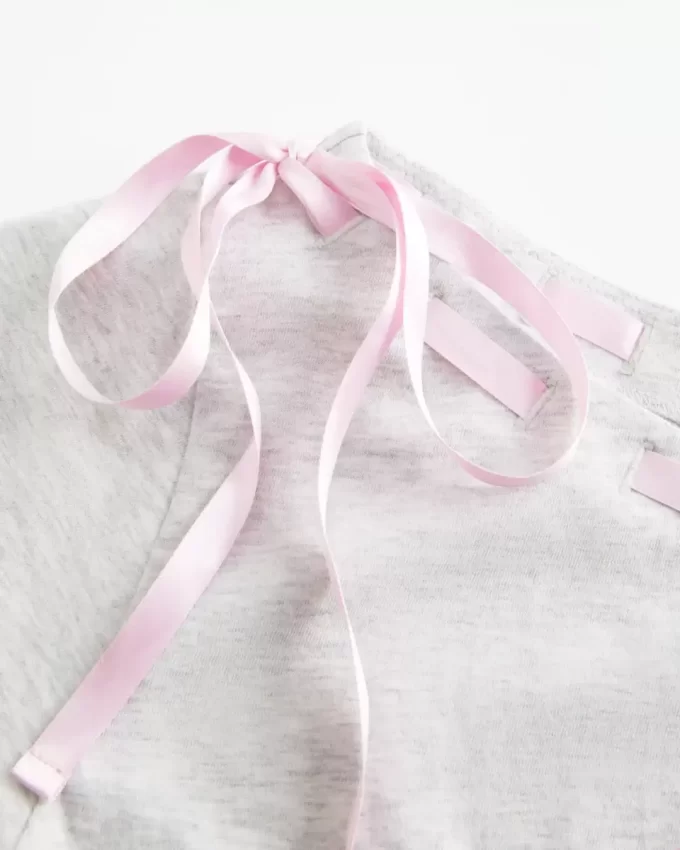 Easy Off-the-Shoulder Tie T-Shirt