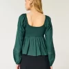 Easy Ruched Bust Babydoll Top