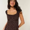 Easy Satin Tie Babydoll Top