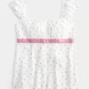 Easy Satin Tie Babydoll Top