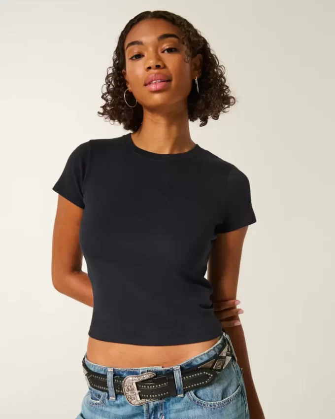 Easy Short-Sleeve Crew Baby Tee