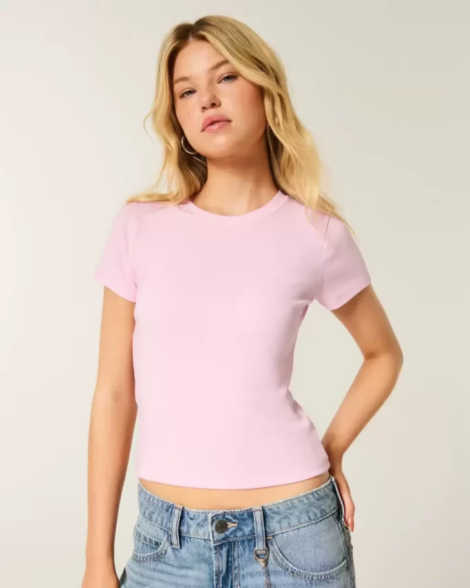 Easy Short-Sleeve Crew Baby Tee