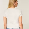 Easy Short-Sleeve Doe Print Crew Baby Tee