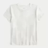 Easy Short-Sleeve Doe Print Crew Baby Tee