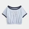 Easy Short-Sleeve Terry Fleece Graphic Sweatshirt