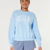 Easy Siesta Key Graphic Crew Sweatshirt
