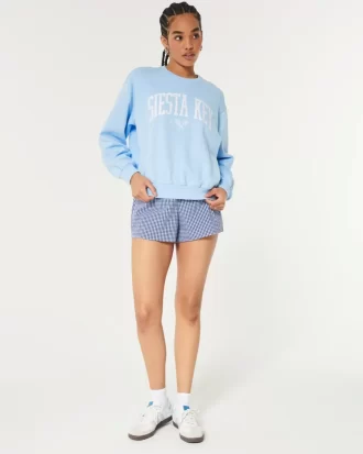 Easy Siesta Key Graphic Crew Sweatshirt