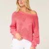Easy Stitchy Graphic Slouchy Crew Sweater