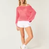 Easy Stitchy Graphic Slouchy Crew Sweater