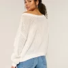 Easy Stitchy Graphic Slouchy Crew Sweater