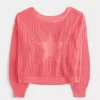 Easy Stitchy Graphic Slouchy Crew Sweater