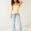 Easy Strapless Crochet Mix Babydoll Top