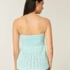 Easy Strapless Crochet-Style Babydoll Top
