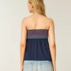 Easy Strapless Smocked Babydoll Top