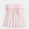Easy Strapless Smocked Babydoll Top