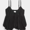 Easy Studded Babydoll Top