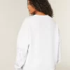 Easy Studded Graphic Crew Sweatshirt