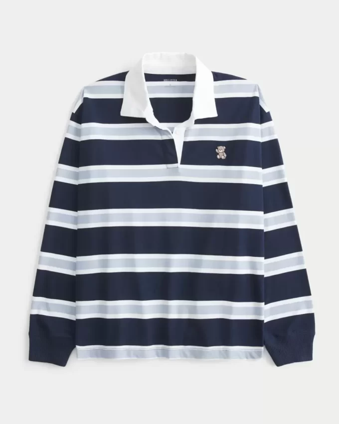 Easy Teddy Bear Graphic Rugby Polo Easy Teddy Bear Graphic Rugby Polo