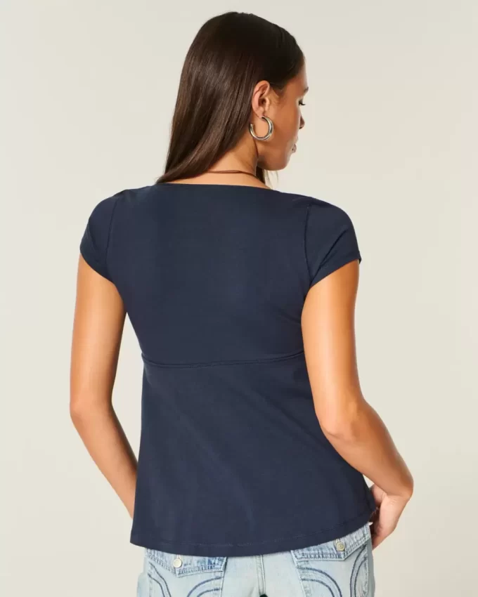 Easy Tie Bust Babydoll Top