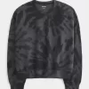 Easy Tie-Dye Pattern Crew Sweatshirt