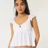Easy Tie-Front Babydoll Top