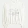 Easy West Coast Beach Graphic Crew Sweater