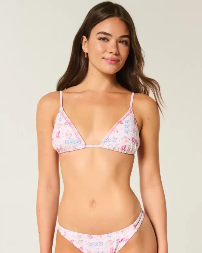 Embellished Triangle Bikini Top