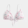 Embellished Triangle Bikini Top