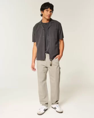 Embroidered Loose Painter Jeans