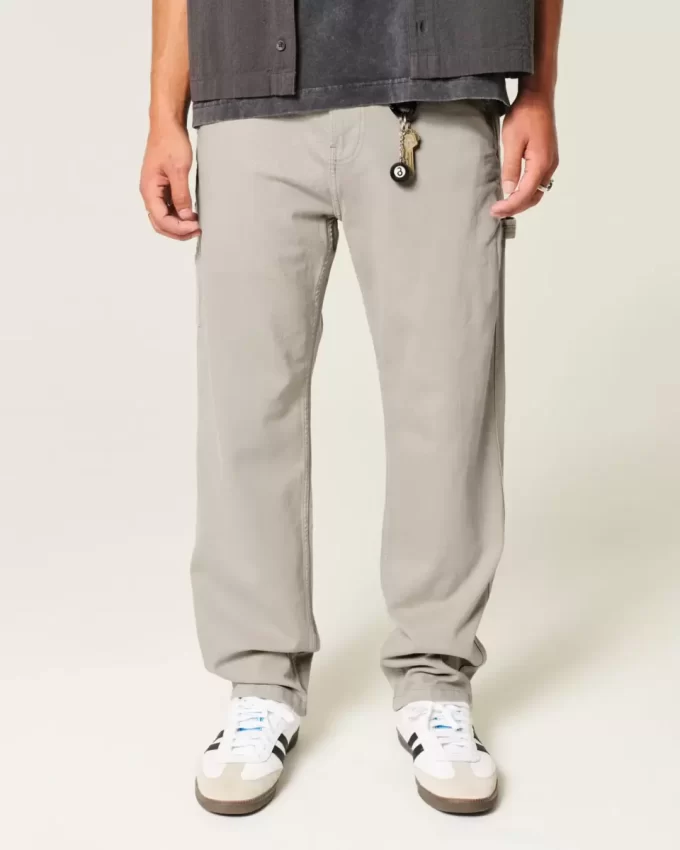 Embroidered Loose Painter Jeans