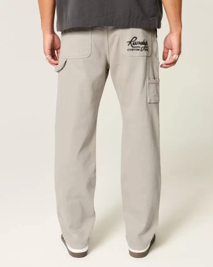 Embroidered Loose Painter Jeans