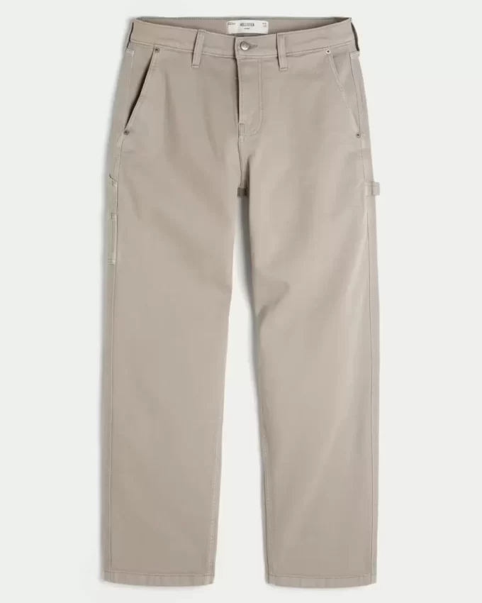 Embroidered Loose Painter Jeans
