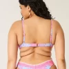 Embroidered Stitch Plunge Underwire Bikini Top