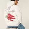 Extra Spicy Peppers Graphic Hoodie