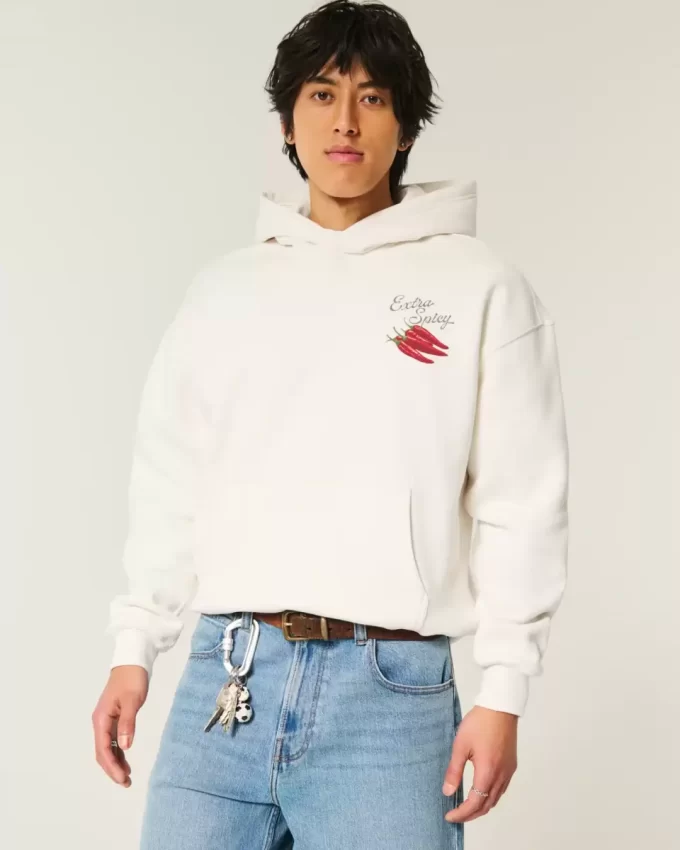 Extra Spicy Peppers Graphic Hoodie