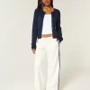 Eyelet Crew Cardigan
